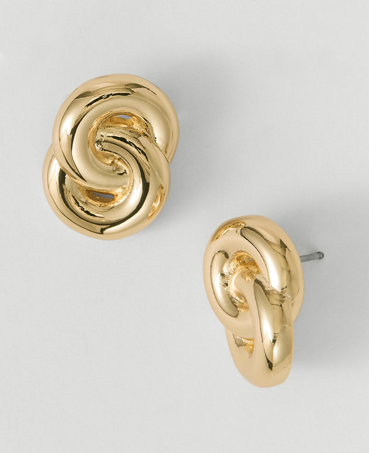 Double Link Stud Earrings