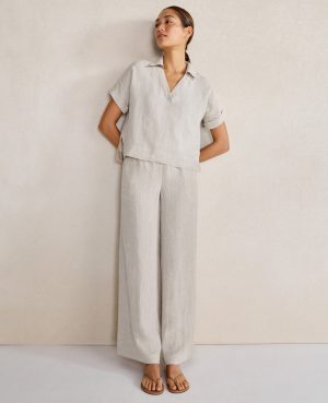 Haven Well Within Linen Polo Top