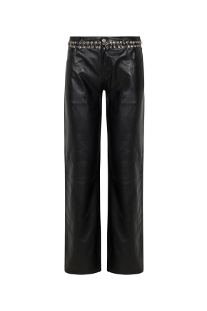 JOSEPHINA PANT – BLACK LEATHER